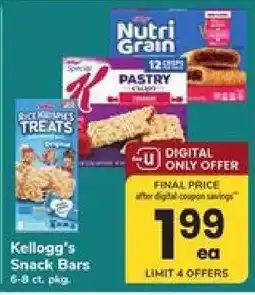 Safeway Kellogg's Snack Bars offer