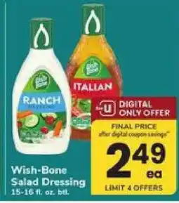 Safeway Wish-Bone Salad Dressing offer