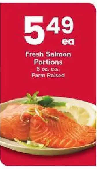 Safeway Fresh Salmon Portions offer