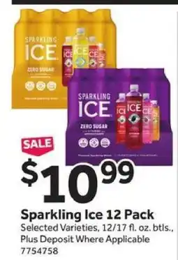 Stop&Shop Sparkling Ice 12 Pack offer