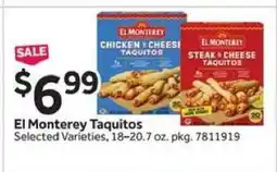 Stop&Shop El Monterey Taquitos offer