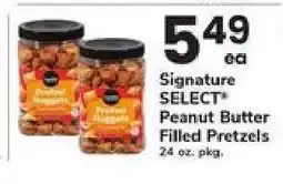 Safeway Signature SELECT Peanut Butter Filled Pretzels offer