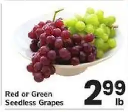 Safeway Red or Green Seedless Grapes offer