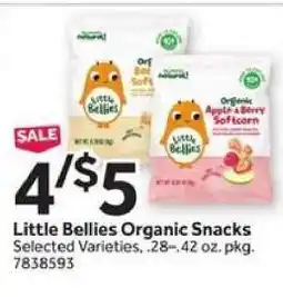 Stop&Shop Little Bellies Organic Snacks offer