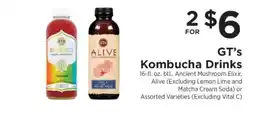 ShopRite GT's Kombucha Drinks offer