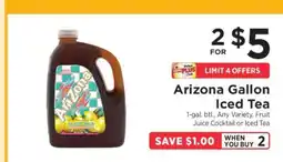 ShopRite Arizona Gallon Iced Tea offer