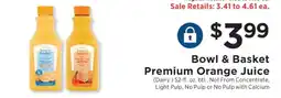 ShopRite Bowl & Basket Premium Orange Juice offer