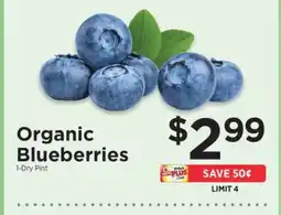 ShopRite Organic Blueberries offer