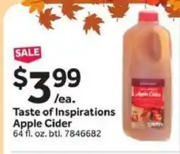 Stop&Shop Taste of Inspirations Apple Cider offer
