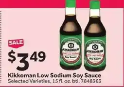 Stop&Shop Kikkoman Low Sodium Soy Sauce offer