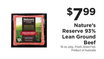 ShopRite Nature’s Reserve 93% Lean Ground Beef offer