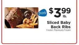 ShopRite Sliced Baby Back Ribs offer