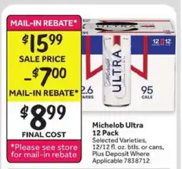 Stop&Shop Michelob Ultra 12 Pack offer
