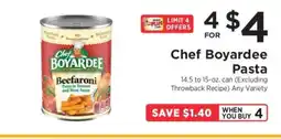 ShopRite Chef Boyardee Pasta offer