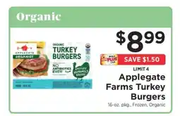 ShopRite Applegate Farms Turkey Burgers offer