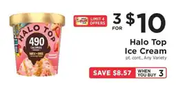 ShopRite Halo Top Ice Cream offer