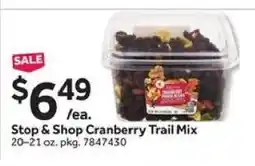 Stop&Shop Stop & Shop Cranberry Trail Mix offer
