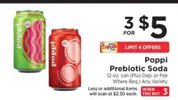 ShopRite Poppi Prebiotic Soda offer