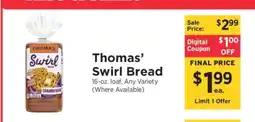 ShopRite Thomas' Swirl Bread offer