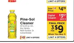 ShopRite Pine-Sol Cleaner offer