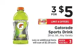ShopRite Gatorade Sports Drink offer