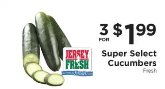 ShopRite Super Select Cucumbers offer