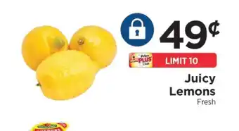 ShopRite Juicy Lemons offer