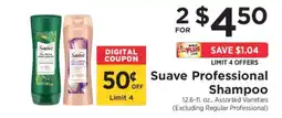 ShopRite Suave Professional Shampoo offer