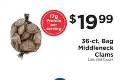 ShopRite 36-ct. Bag Middleneck Clams offer