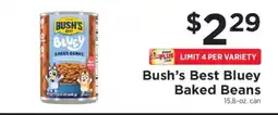 ShopRite Bush's Best Bluey Baked Beans offer