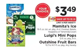 ShopRite Mamita’s Ice, Luigi’s Mini Pops, Outshine Fruit Bars offer