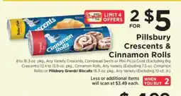 ShopRite Pillsbury Crescents & Cinnamon Rolls offer
