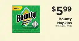 ShopRite Bounty Napkins offer