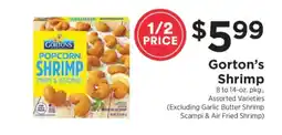 ShopRite Gorton's Shrimp offer