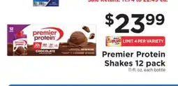 ShopRite Premier Protein Shakes 12-Pack offer