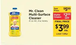 ShopRite Mr. Clean Multi-Surface Cleaner offer