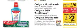 ShopRite Colgate Toothpaste offer