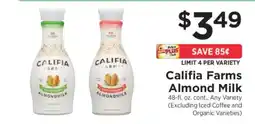 ShopRite Califia Farms Almond Milk offer