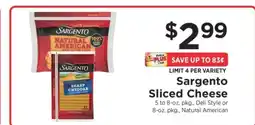 ShopRite Sargento Sliced Cheese offer