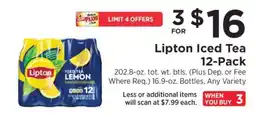 ShopRite Lipton Iced Tea 12-Pack offer