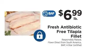 ShopRite Fresh Antibiotic Free Tilapia Fillet offer