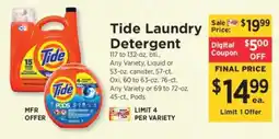 ShopRite Tide Laundry Detergent offer