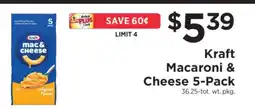 ShopRite Kraft Macaroni & Cheese 5-Pack offer