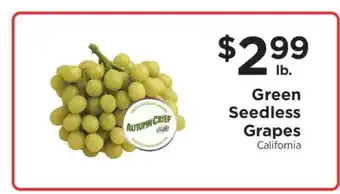 ShopRite Green Seedless Grapes offer
