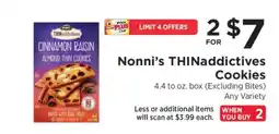 ShopRite Nonni’s THINaddictives Cookies offer