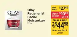 ShopRite Olay Regenerist Facial Moisturizer offer