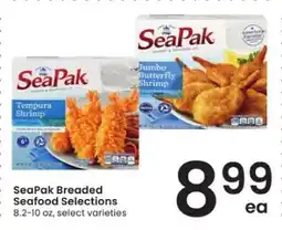 Albertsons SeaPak Breaded Seafood Selections offer