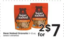 Albertsons Bear Naked Granola offer