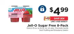ShopRite Jell-O Sugar Free 8-Pack offer