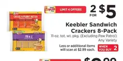 ShopRite Keebler Sandwich Crackers 8-Pack offer